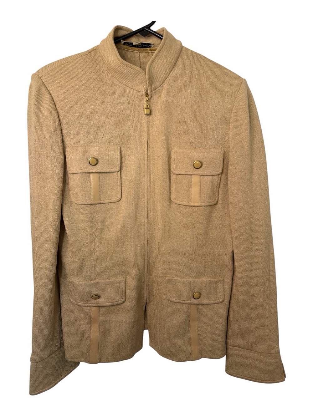 St. John Collection vintage knit safari-style utility jacket